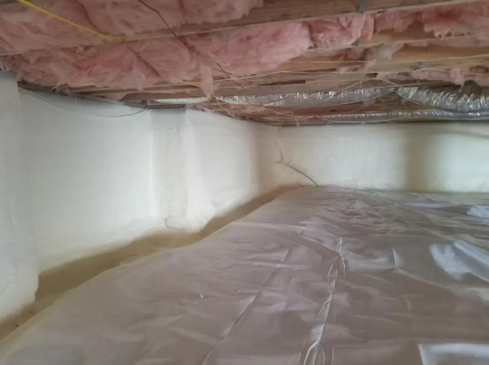 Crawl space encapsulation with closed-cell spray foam for Attic Insulation in Altus